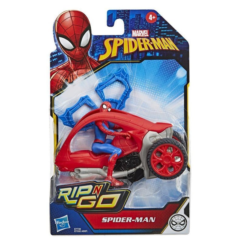 Marvel Spider-Man: Spider-Man Stunt Vehicle 6-Inch-Scale Super Hero Action Figure And Vehicl