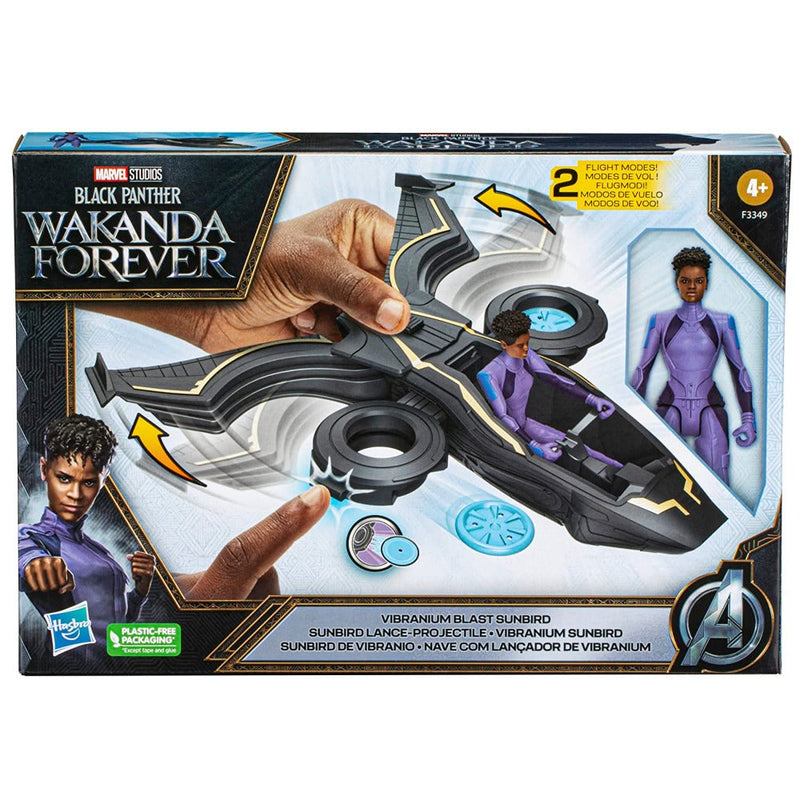 Marvel Studios' Black Panther Wakanda Forever Vibranium Blast Sunbird with 6-Inch Shuri Action Figure