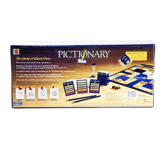 Amazoncom Mattel Games Pictionary Sketch Squad Cooperative Party Game for  Adults Teens and Game Night with Clues Case for 26 Players  Toys  Games