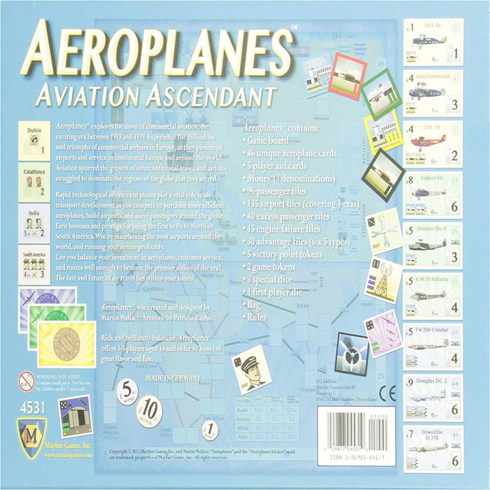 Mayfair Games Aeroplanes: Aviation Ascendant-Board Games-Toycra-Toycra