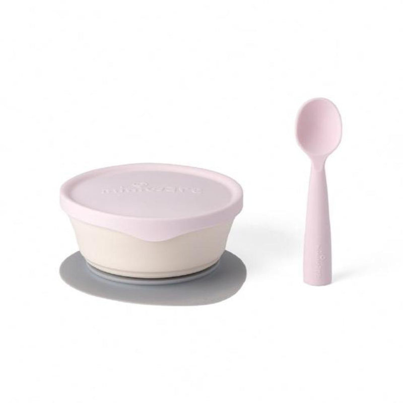Miniware First Bite Suction Bowl With Spoon Feeding Set