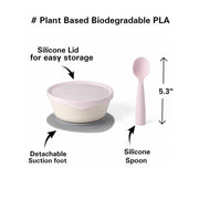 Miniware First Bite Suction Bowl With Spoon Feeding Set