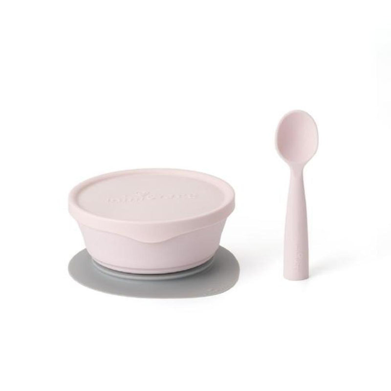 Miniware First Bite Suction Bowl With Spoon Feeding Set