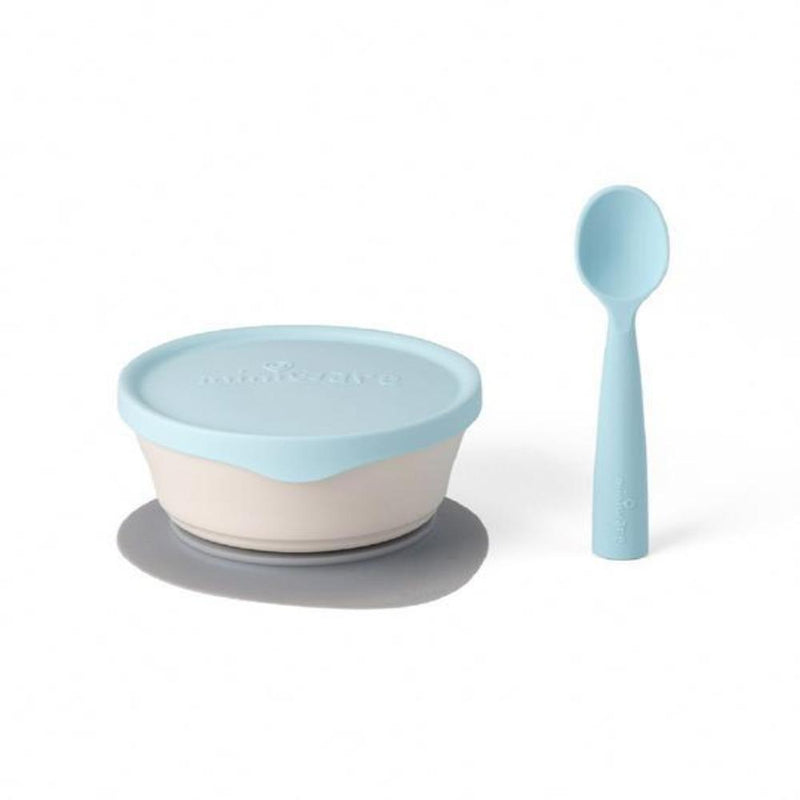 Miniware First Bite Suction Bowl With Spoon Feeding Set