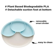 Miniware Healthy Meal Suction Plate with Dividers Set