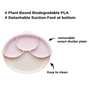 Miniware Healthy Meal Suction Plate with Dividers Set