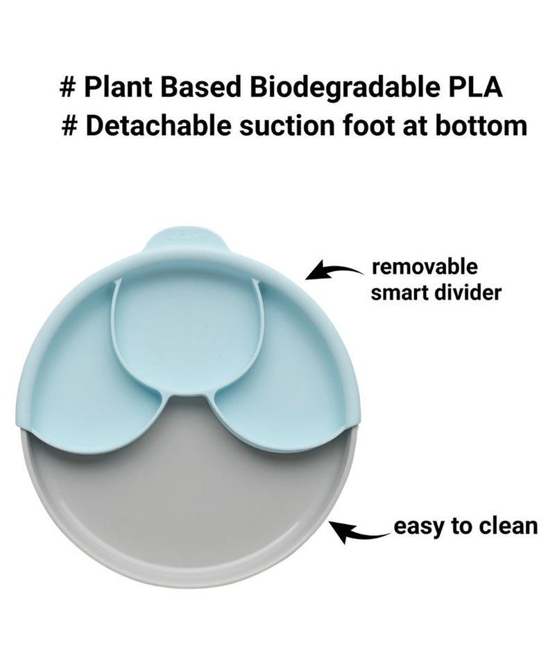 Miniware Healthy Meal Suction Plate with Dividers Set