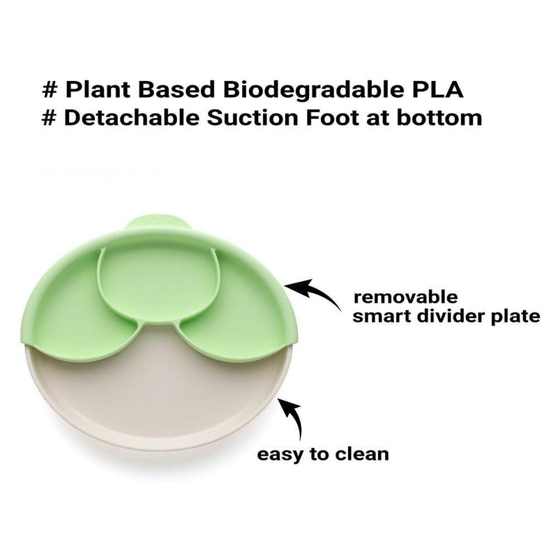 Miniware Healthy Meal Suction Plate with Dividers Set