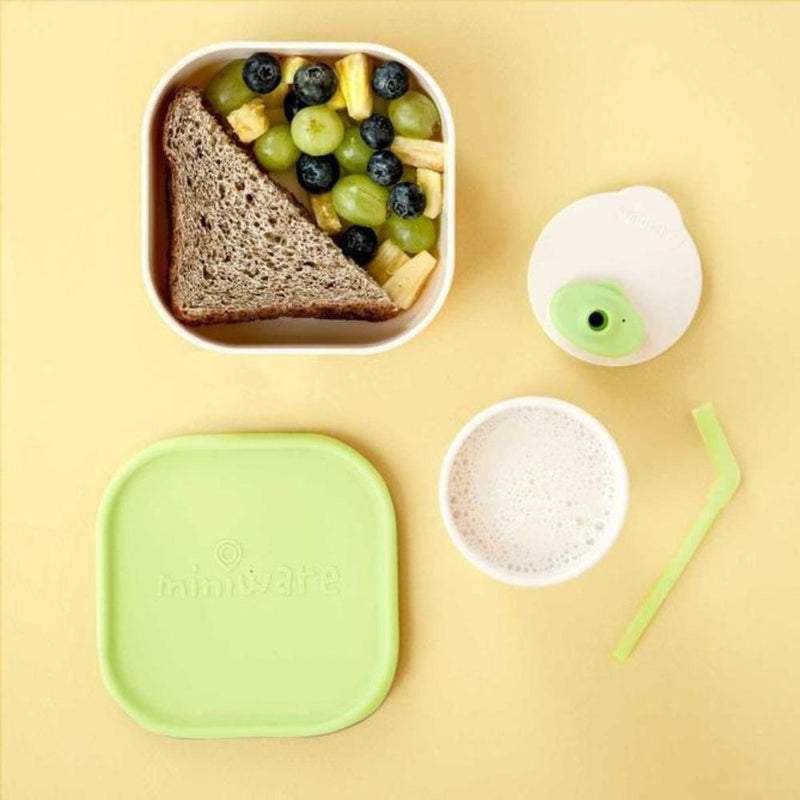 Miniware Sip & Snack- Suction Bowl with Sippy Cup Feeding Set