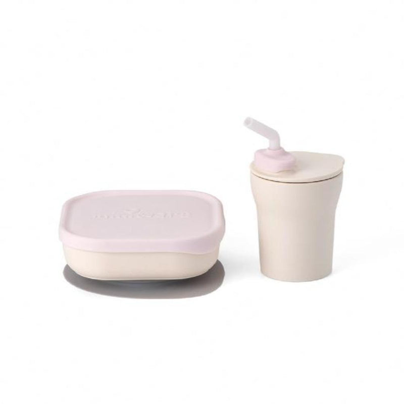 Miniware Sip & Snack- Suction Bowl with Sippy Cup Feeding Set