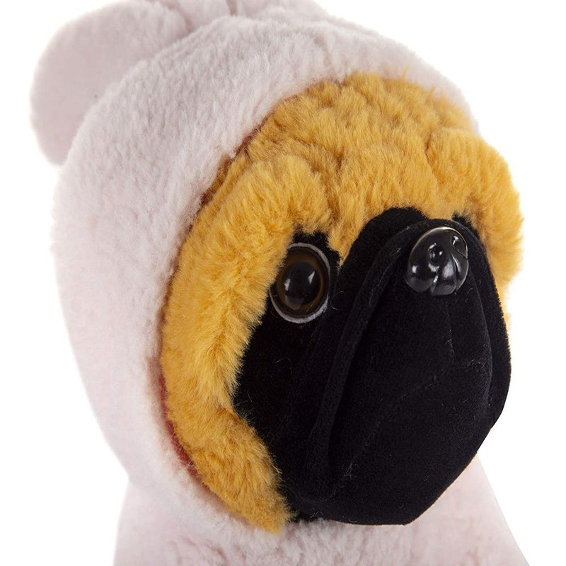 Mirada 22cm Pug Soft Toy - Brown