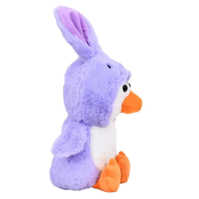 Mirada 23cm Hoodie Penguin - Purple Bunny-Soft Toy-Mirada-Toycra