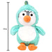 Mirada 23cm Hoodie Penguin - Turquoise Dinosaur-Soft Toy-Mirada-Toycra