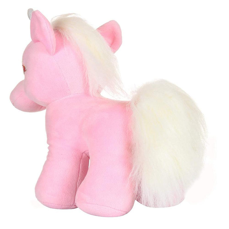 Mirada 23cm Standing Unicorn with Glitter Horn - Pink-Soft Toy-Mirada-Toycra
