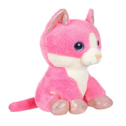 Mirada 25cm Cat with Glitter Eye Soft Toy - Dark Pink