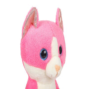 Mirada 25cm Cat with Glitter Eye Soft Toy - Dark Pink
