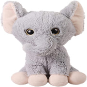 Mirada 25cm Elephant with Glitter Eye - Light Grey
