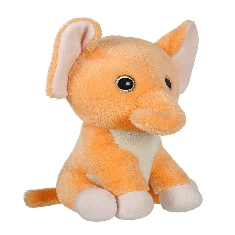 Mirada 25cm Elephant With Glitter Eye Soft Toy - Light Brown