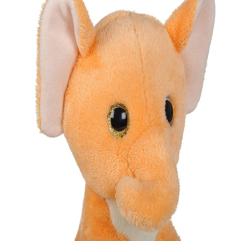 Mirada 25cm Elephant With Glitter Eye Soft Toy - Light Brown