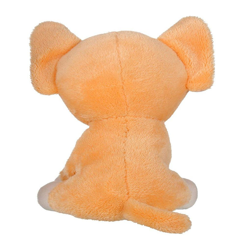 Mirada 25cm Elephant With Glitter Eye Soft Toy - Light Brown