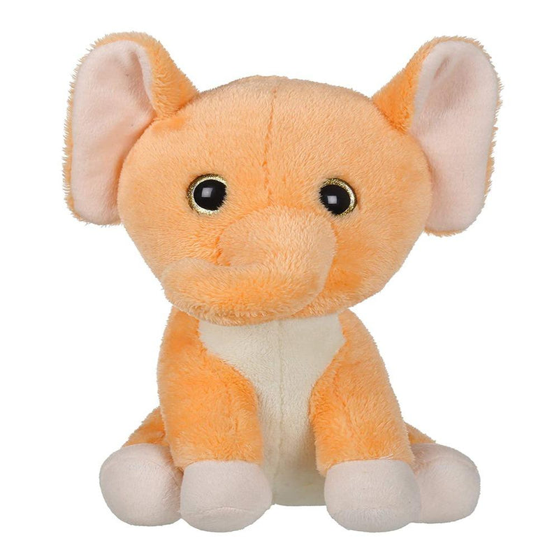 Mirada 25cm Elephant With Glitter Eye Soft Toy - Light Brown