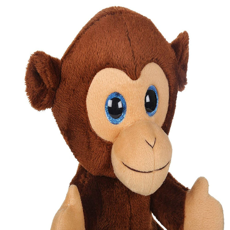 Mirada 25cm Monkey with Glitter Eye Soft Toy
