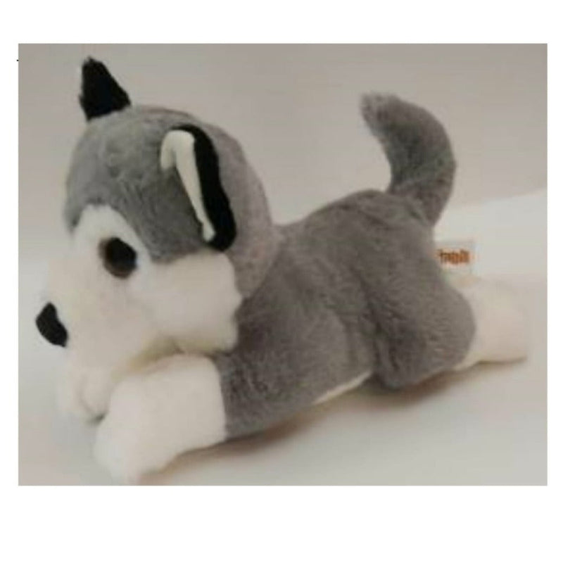 Mirada 32cm Floppy Husky Soft Toy - Grey