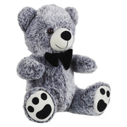 Mirada 32cm Sitting Bear Soft Toy - Dual Black