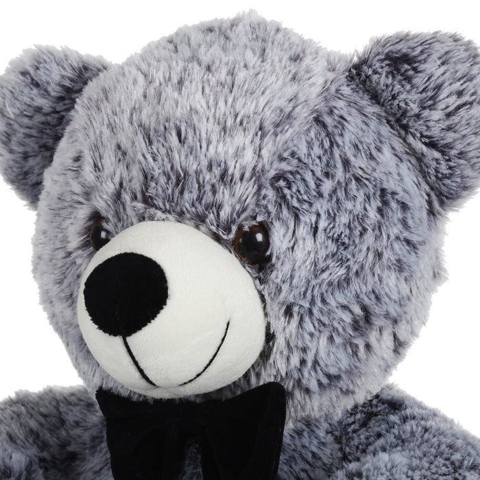 Mirada 32cm Sitting Bear Soft Toy - Dual Black-Soft Toy-Mirada-Toycra