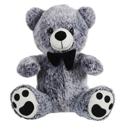 Mirada 32cm Sitting Bear Soft Toy - Dual Black