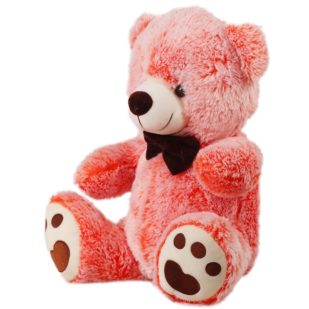 Mirada 32cm Sitting Bear Soft Toy -Dual Orange — Toycra