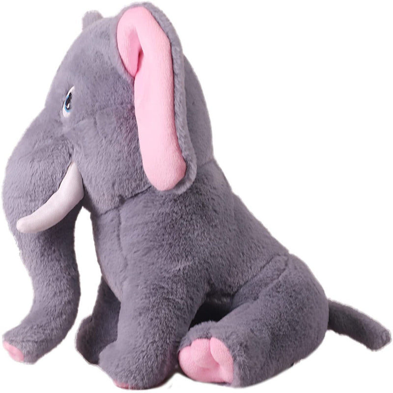 Mirada 32cm Sitting Elephant Soft Toy - Grey