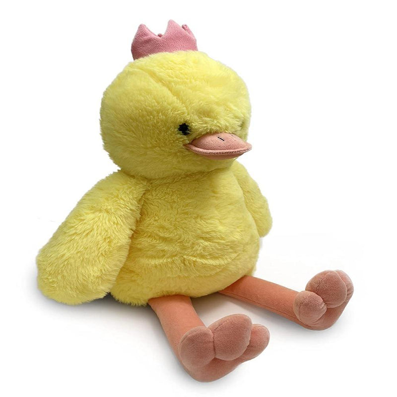 Mirada 35cm Floppy Duck With Crown-Yellow