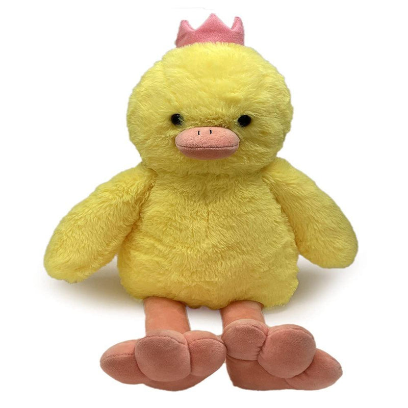 Mirada 35cm Floppy Duck With Crown-Yellow
