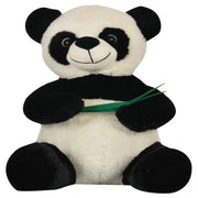 Mirada 35cm Sitting Panda Soft Toy - Black & White