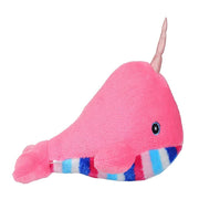 Mirada 40cm Narwhal with Glitter Eye Soft Toy -Dark Pink