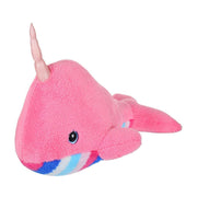 Mirada 40cm Narwhal with Glitter Eye Soft Toy -Dark Pink