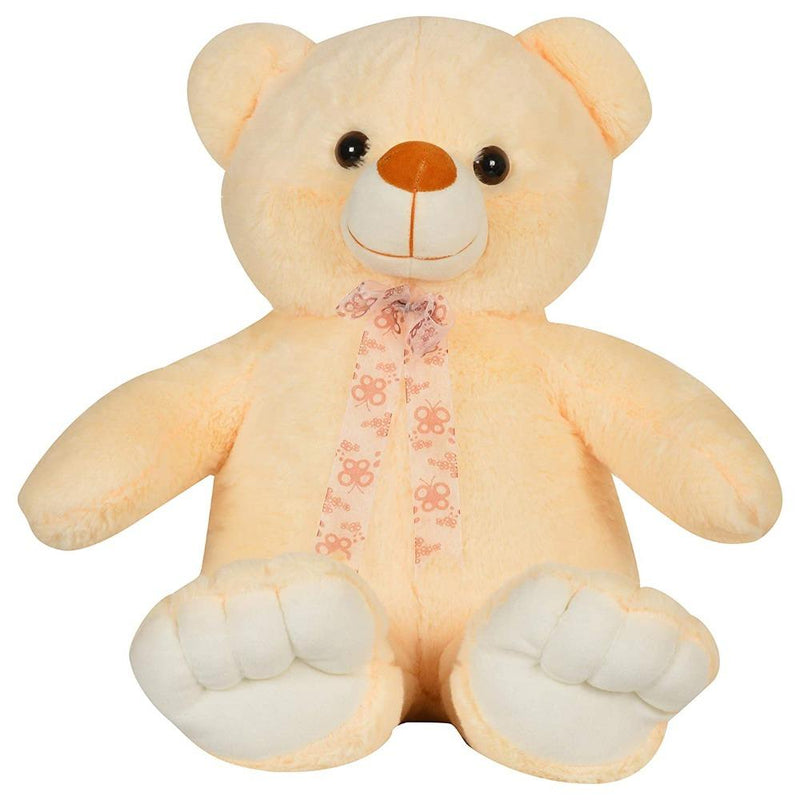 Mirada 60cm Floppy Teddy Bear Soft Toy-Butter Yellow