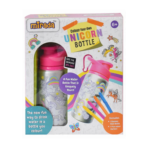 Mirada Color your own Bottle - Unicorn-Arts & Crafts-Mirada-Toycra