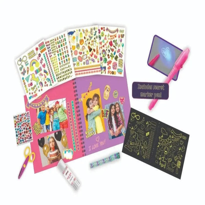 DOODLE HOG Design Your Own Pink Scrapbook, Kids Scrapbook Kit