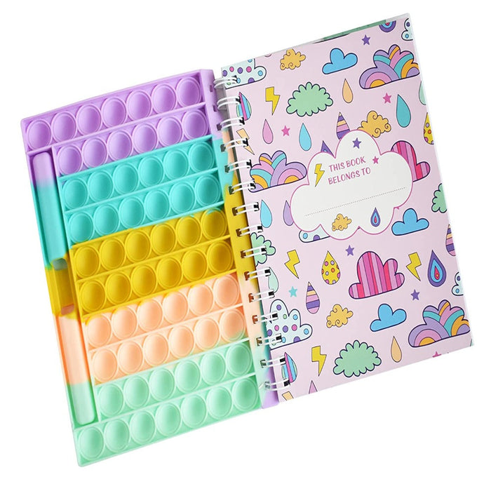 Mirada Happy Pop It Notebook with Pen Holder-Back to School-Mirada-Toycra