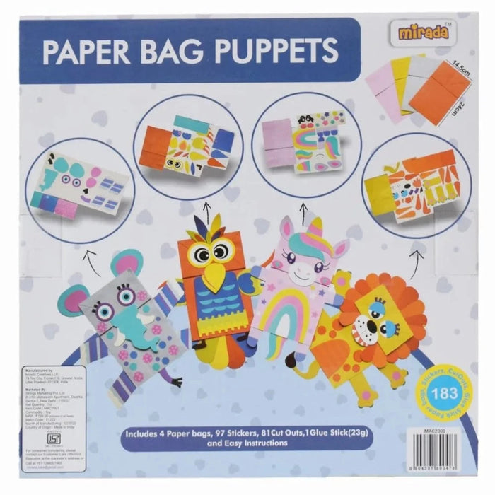 Mirada Paper Bag Puppets-Arts & Crafts-Mirada-Toycra