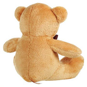 Mirada Plush 30cm Teddy Bear with Embroidered Paw & Bow - Brown