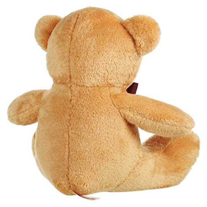 Mirada Plush 30cm Teddy Bear with Embroidered Paw & Bow - Brown-Soft Toy-Mirada-Toycra