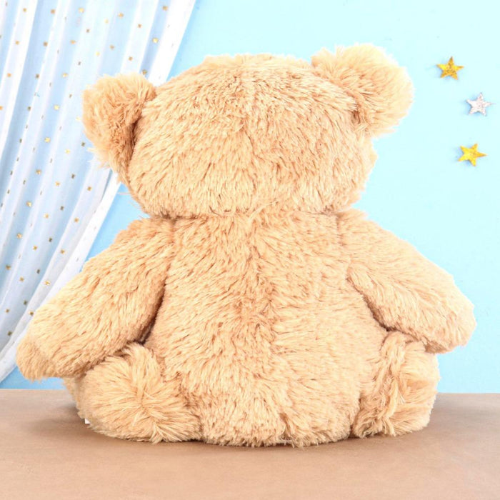 Mirada Plush 32Cm Sitting Bear With Beans soft Toys Brown-Soft Toy-Mirada-Toycra