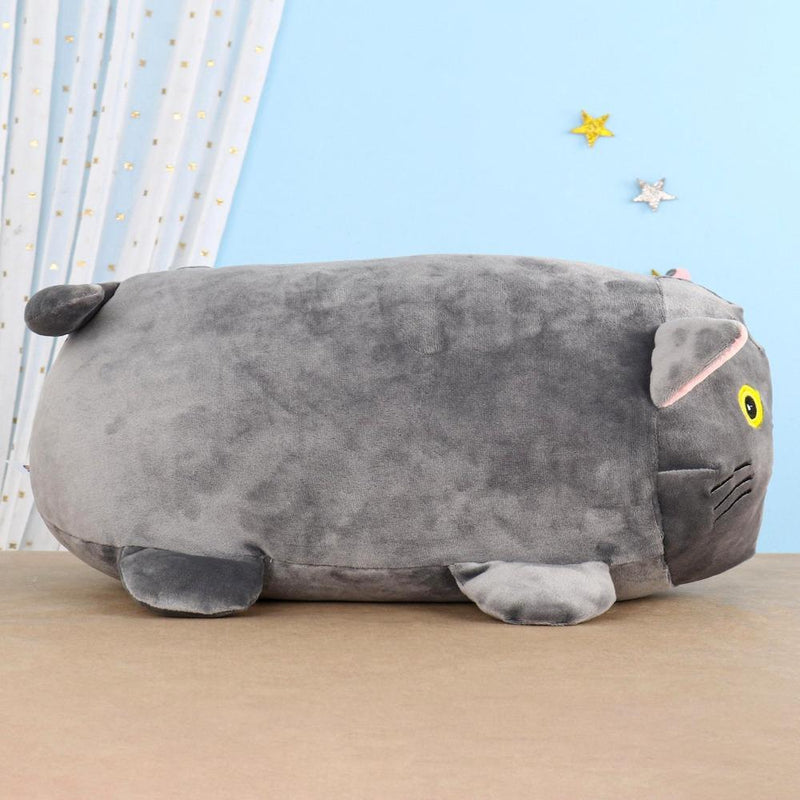 Mirada Plush Soft Toy Kitty Grey - Length 32 cm