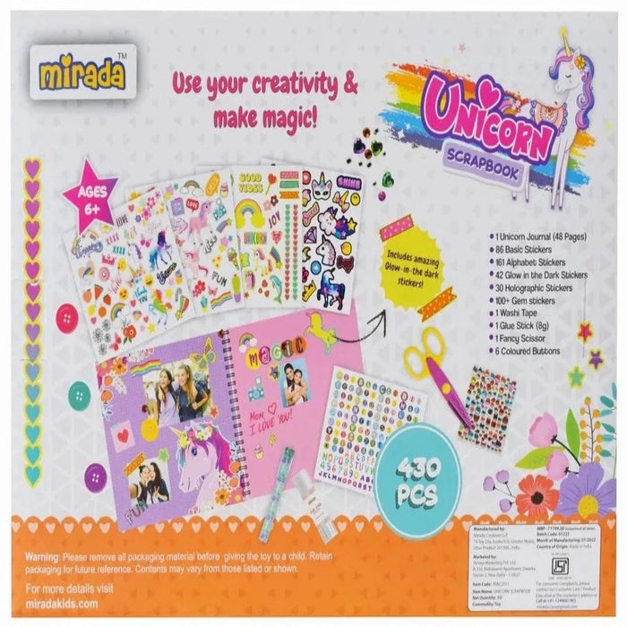 Mirada Unicorn Scrapbook-Arts & Crafts-Mirada-Toycra