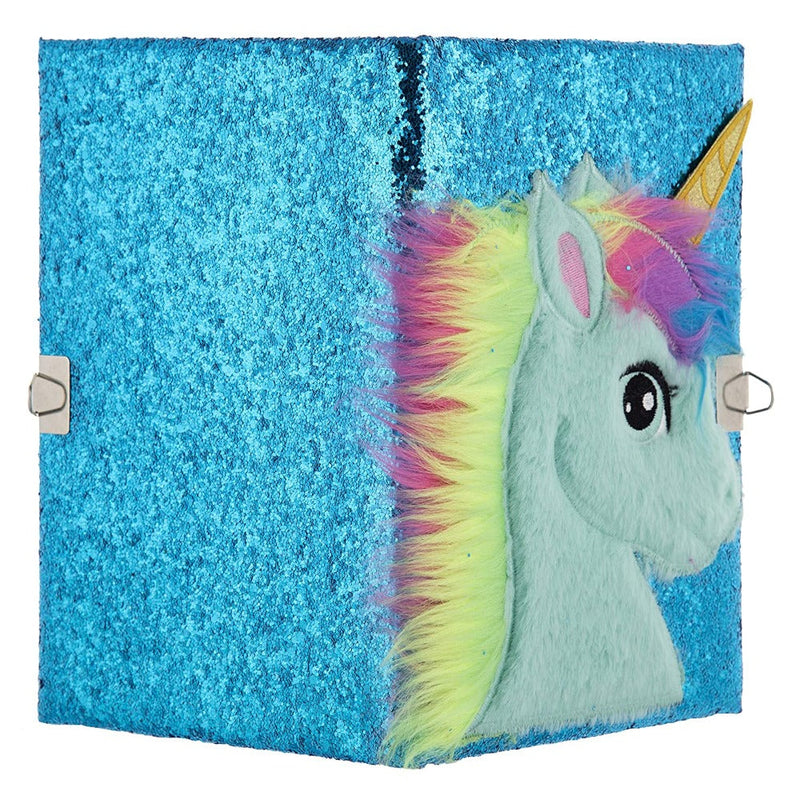 Mirada Unicorn with Horn Glitter Notebook