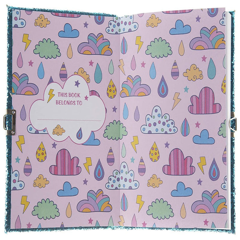 Mirada Unicorn with Horn Glitter Notebook