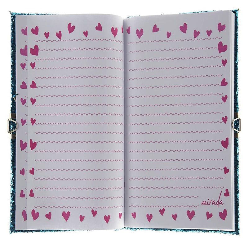 Mirada Unicorn with Horn Glitter Notebook
